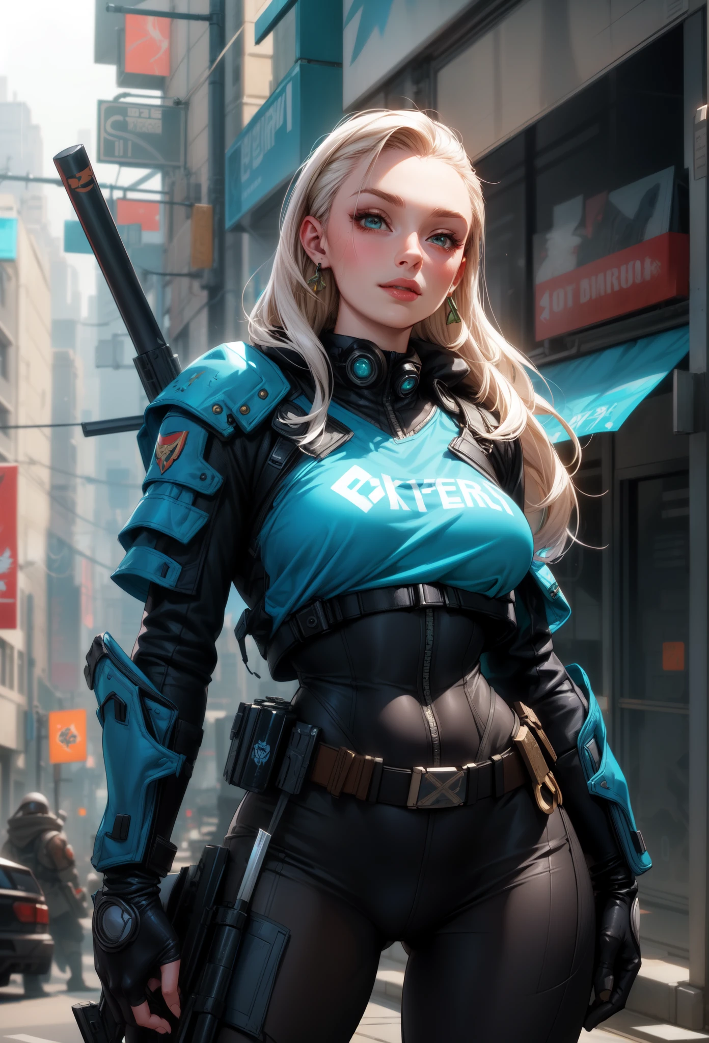 ((Best quality)), ((masterpiece)), (detailed:1.4), 3D, an image of a beautiful cyberpunk female,HDR (High Dynamic Range),Ray Tracing,NVIDIA RTX,Super-Resolution,Unreal 5,Subsurface scattering,PBR Texturing,Post-processing,Anisotropic Filtering,Depth-of-field,Maximum clarity and sharpness,Multi-layered textures,Albedo and Specular maps,Surface shading,Accurate simulation of light-material interaction,Perfect proportions,Octane Render,Two-tone lighting,Wide aperture,Low ISO,White balance,Rule of thirds,8K RAW,