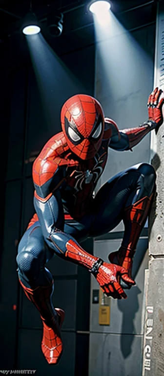 Marvel's Spider-Man figure character version, bright lights! ! Intrincado, Elegante, Muy detallado, Pintura digital, ArtStation, Arte conceptual, Enfoque suave, clear, 插圖,