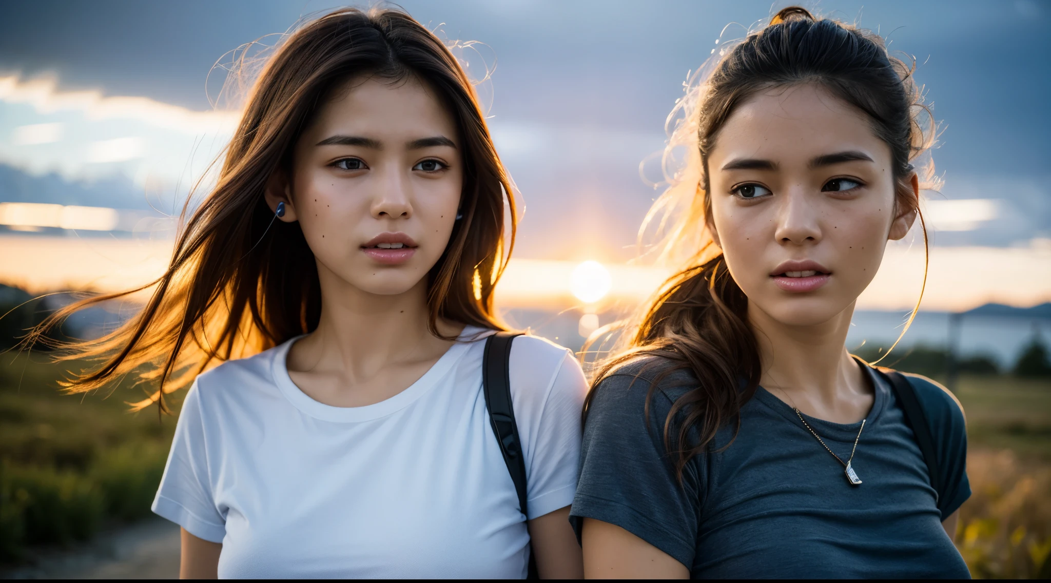 dressed, (photo realistic:1.4), (hyper realistic:1.4), (realistic:1.3), (smoother lighting:1.05), (increase cinematic lighting quality:0.9), 32K, 1girl,20yo girl, realistic lighting, backlighting, light on face, ray trace, (brightening light:1.2), (Increase quality:1.4), (best quality real texture skin:1.4), finely detailed eyes, finely detailed face, finely quality eyes, (tired and sleepy and satisfied:0.0), face closeup, t-shirts with headphones, (Increase body line mood:1.1), (Increase skin texture beauty:1.1)
