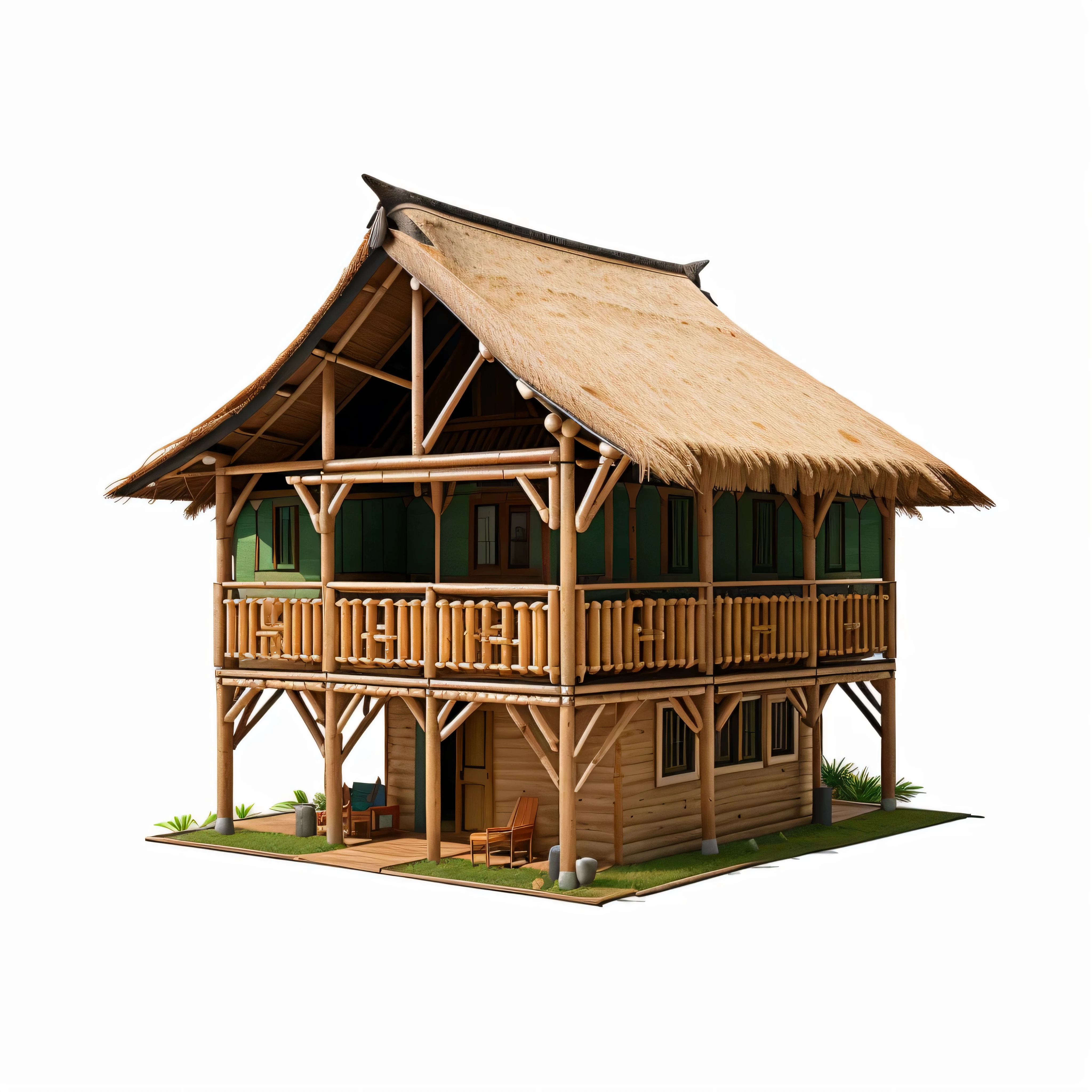 2D of a there is a small hut with a thatched roof and a table, hut, bamboo huts, tribe huts in the jungle, wooden house, flat illustration, wooden cottage, longhouse, makeshift house, highly detailed illustration.”, detailed 2d illustration, house illustration, thatched roof, flat, illustration