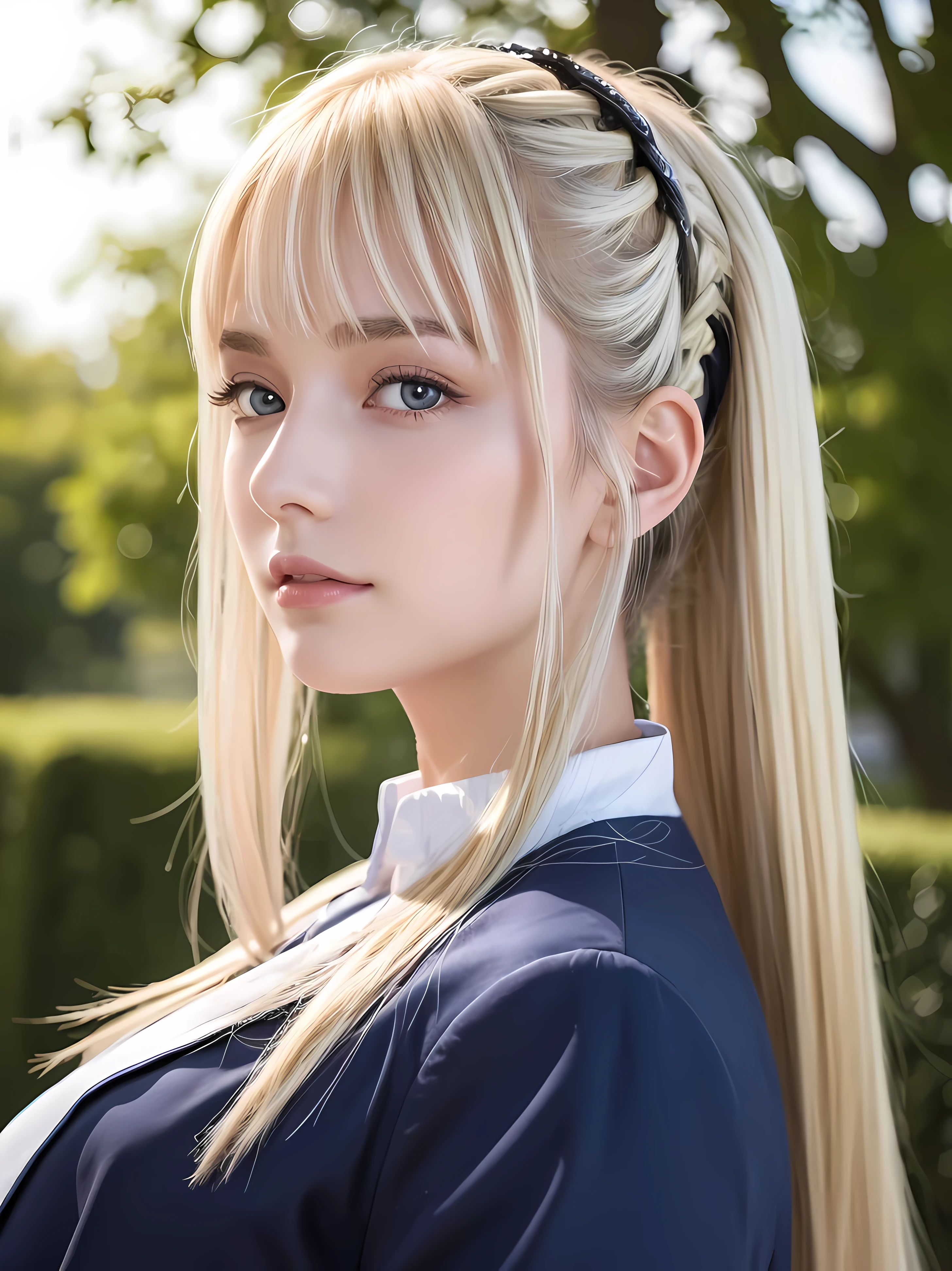 Portlate、Schuluniformrichtiger Ausdruck、poneyTail、Junge, Shiny, Shiny, white, Shiny Haut、Bestes Looklonde-Reflexlicht、Platinum blonde hair with iridescent highlights、Shinys hellblondes Haar、very nice, superlanges, seidig glattes, seidenblondes Haar、Beautiful pony, that shines、Leuchtende, kristallklare, attraktive, Size, hellblaue Augen、very nice nice sweet 16 year old girl、Size full breasts、Beauty of the little face、handsome face、Shiny teak、