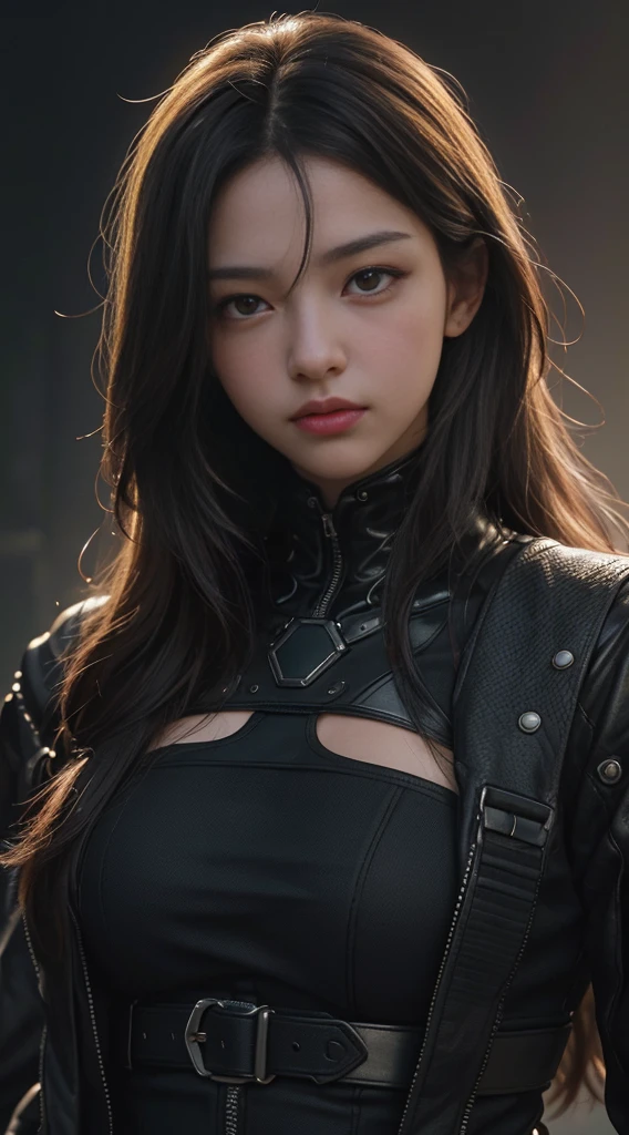 photo of top girl cyberpunk art,gothic art,extremely high quality RAW photograph,detailed background,intricate,Exquisite details and textures,highly detailed,ultra detailed photograph,warm lighting,4k,sharp focus,high resolution,detailed skin,detailed eyes,8k uhd,dslr,high quality,film grain,Full body photo
