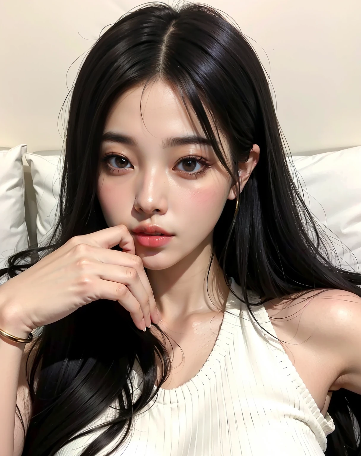 Araffe asian woman with long black hair lying on a bed, Blackpink Jennie, hermosa sur Mujer coreana, Chica coreana, ulzzang, hermosa joven mujer coreana, hermosa joven mujer coreana, Jaeyeon Nam, Wan adorable cara coreana, Jinyoung Shin, Heonhwa Choe, Joven y adorable rostro coreano, Mujer coreana, Linda actriz coreana, Jossi de Blackpink