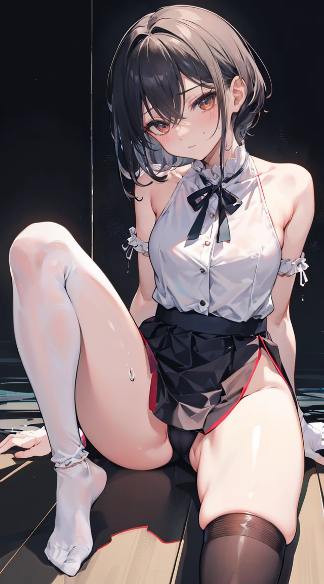 opening legs，No underwear， the feet，is shy，sitted， the feet 手，Organ，cleanness液体，Bigchest，cleanness，soaking wet，Hold your thighs from behind with your handpressioness，Ambiguous，taunt，Succubus，Unoccluded，There is no lower limit，Mesh socks，骆驼the feet趾，Halloween，sweat soaked，cleanness， Shape