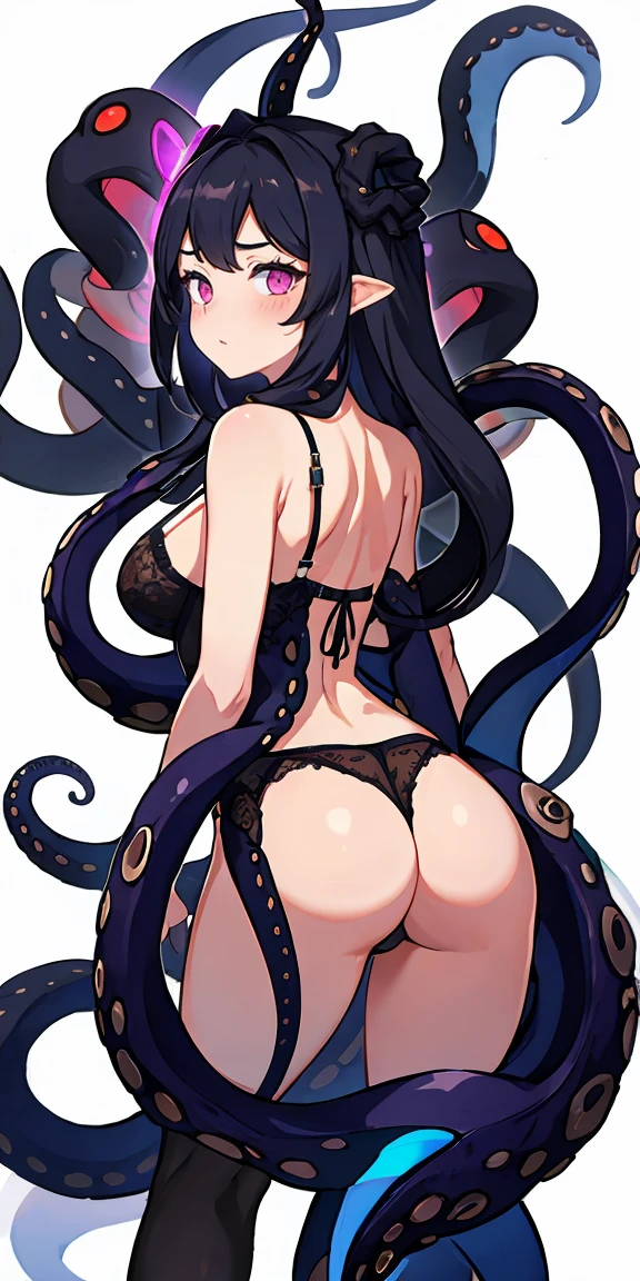 abyssal，teens girl，stocklings，an octopus，tentaculata，Lingerie transparent，Back Shadow，，The large