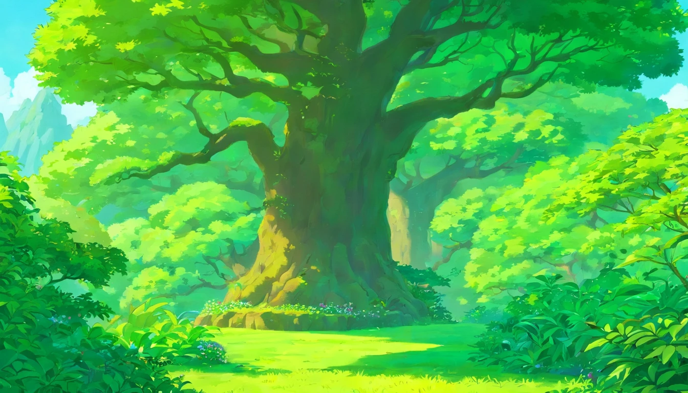 a detail shot of the trees on the small island, focusing on the intricate patterns and textures of the leaves, showcasing the lushness and vibrancy of the vegetation