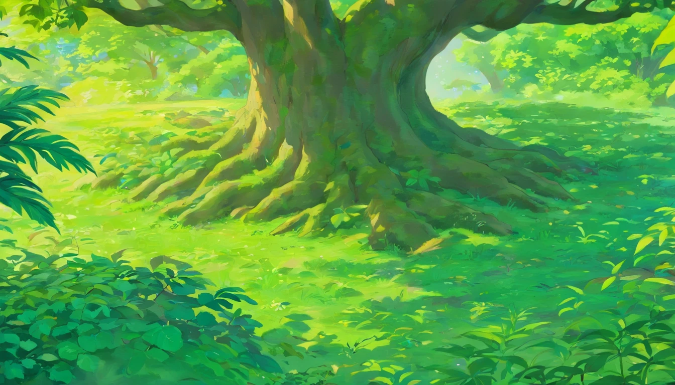 a detail shot of the trees on the small island, focusing on the intricate patterns and textures of the leaves, showcasing the lushness and vibrancy of the vegetation