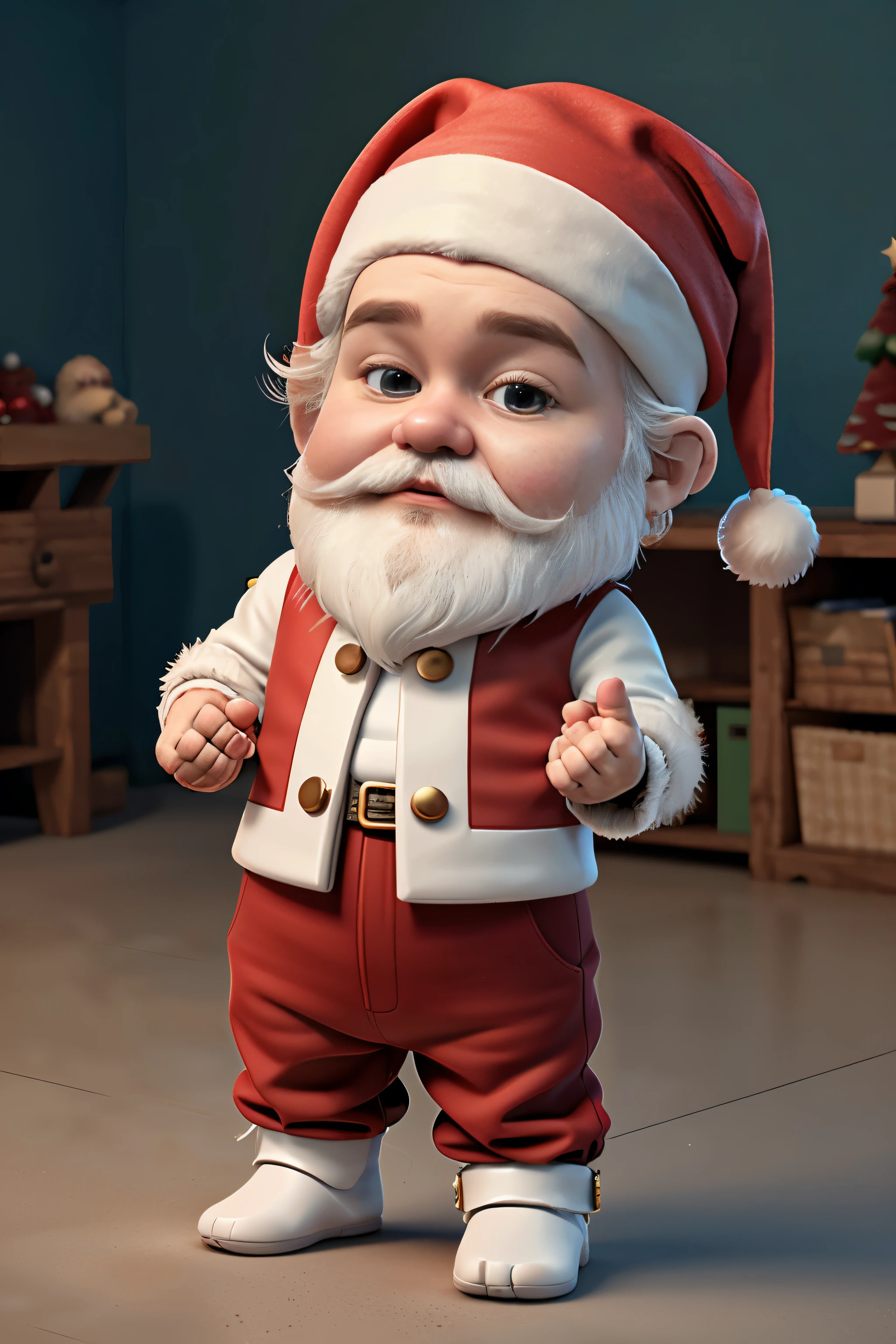 (cbzbb:1.25), portrait of cutest Santa Claus illustration, artstation, CGI_Animation,