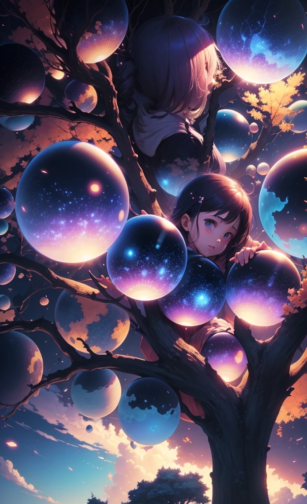 a painting of a beyond-dimensional fantasy world,reality infused with dreams,in a screenshot from the science fiction anime file by makoto shinkai