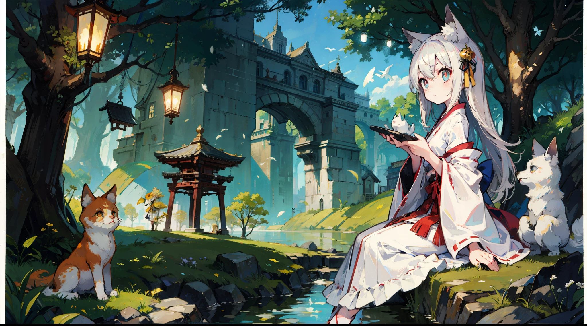 1girl, (masterpiece, best quality), clear pupils,pale skin,kitsune