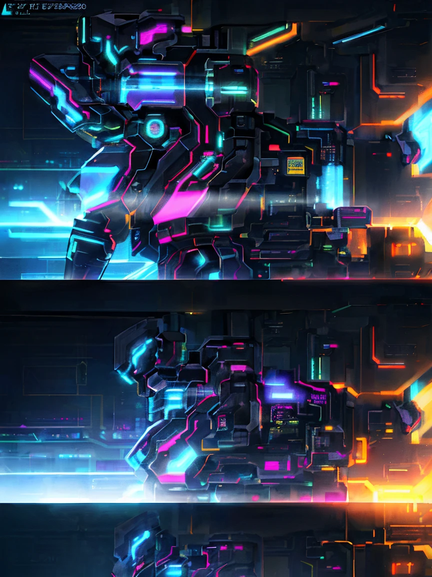 cyber punk perssonage,Detailed details,detailed back ground,Detailed light and shadow,8K,dynamic blur,The tail is in the right place,Machinary,Neon smoke