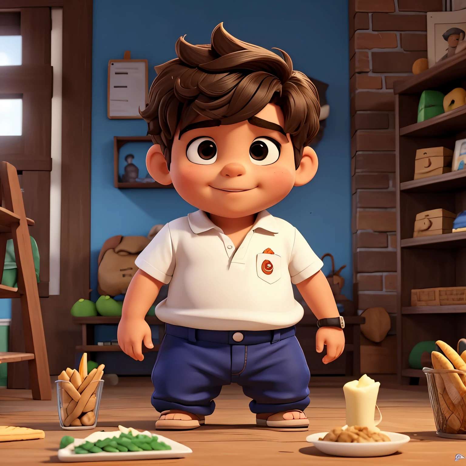 O  do gordinho desenhando