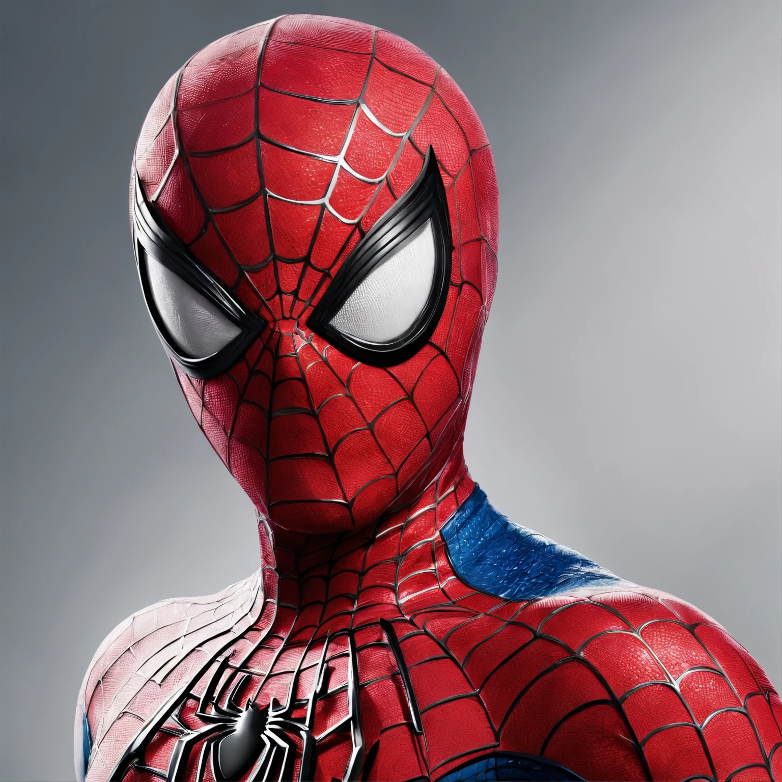 Spiderman, upper body shot