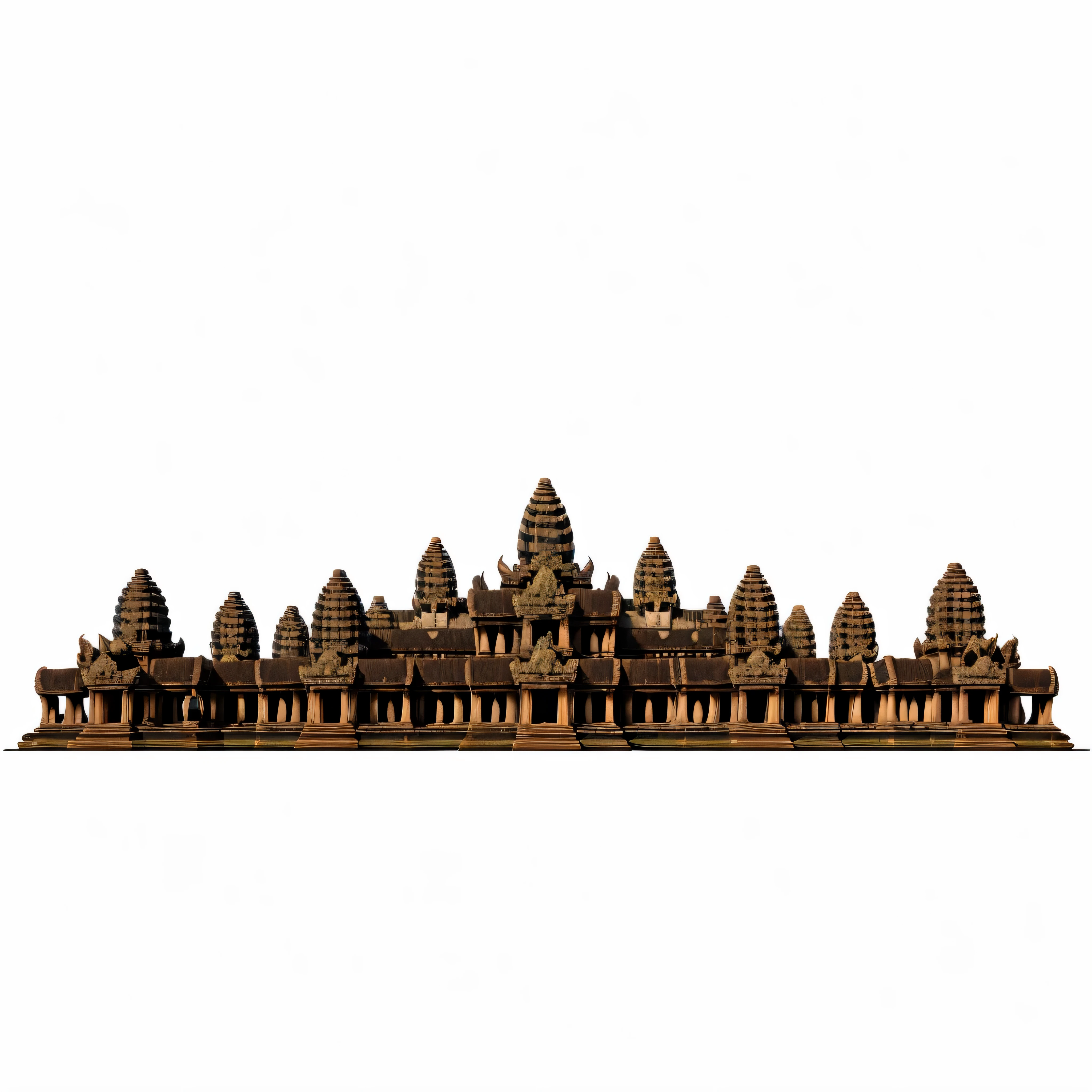 2d cartoon of a there is a large building, large temples, temple, angkor, angkor wat, monumental giant palace, angkor thon, ancient city landscape, khmer architecture, buildings carved out of stone, temple, background depicting a temple, ancient temple, cambodia, a temple, an extremely detailed building, detailed scenery —width 672, wide frontal view