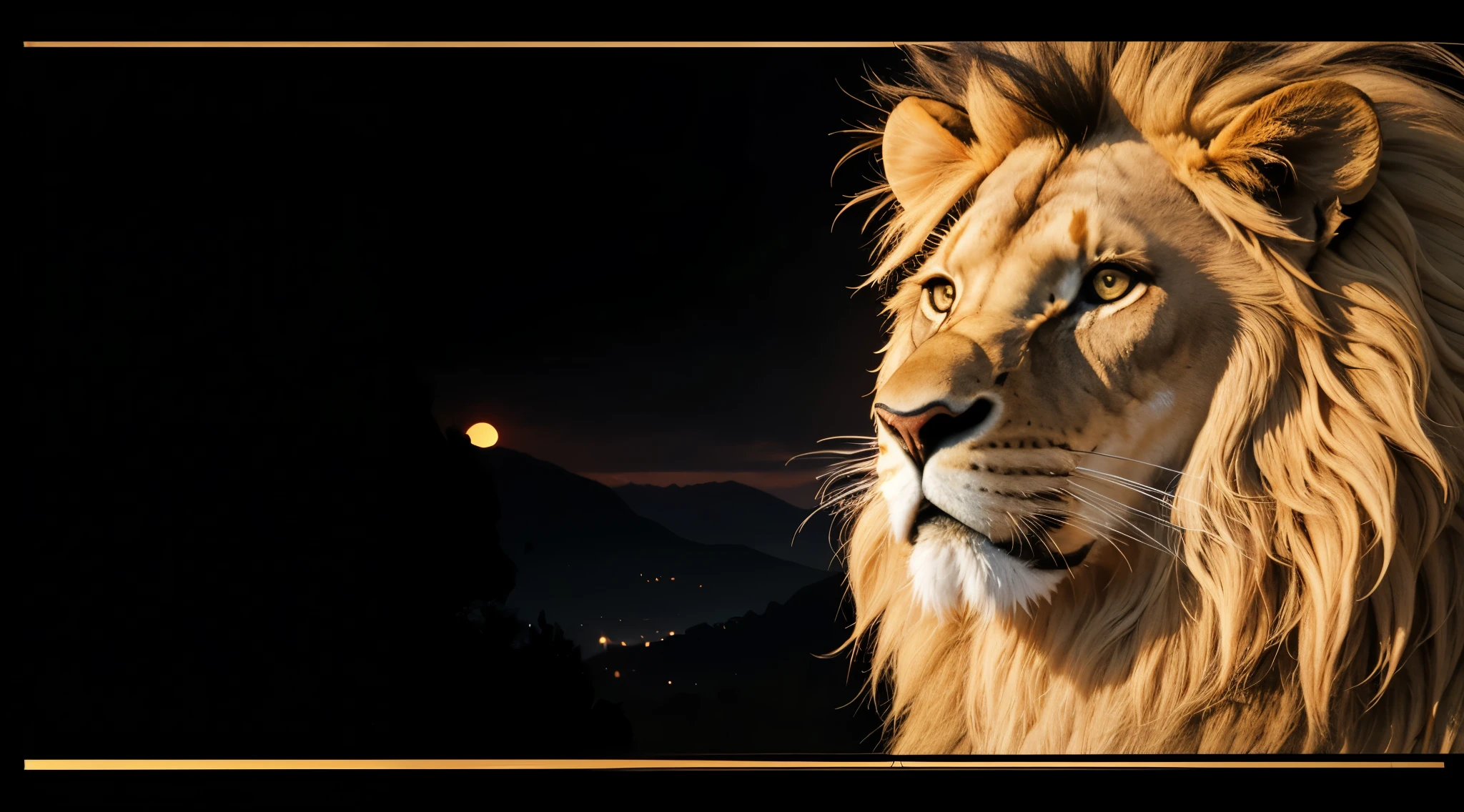 Lion, Divine Lion, Lion King, Lion Majestic, natural, Natureza, renderizado, fotorrealista, UltraHD, 4k, texturasdetalhadas, thunders, sombras detalhadas, cores detalhadas, por do sol, sol se pondo, Sunset, Natureza Linda, Great Divine, por do sol, contraste detalhado, contraste realista, alta resolução, cores detalhadas, fogo, eletricidade, divina criatura, 8k, Detailed Realistic, 16K, 8K, HD, Elegante,