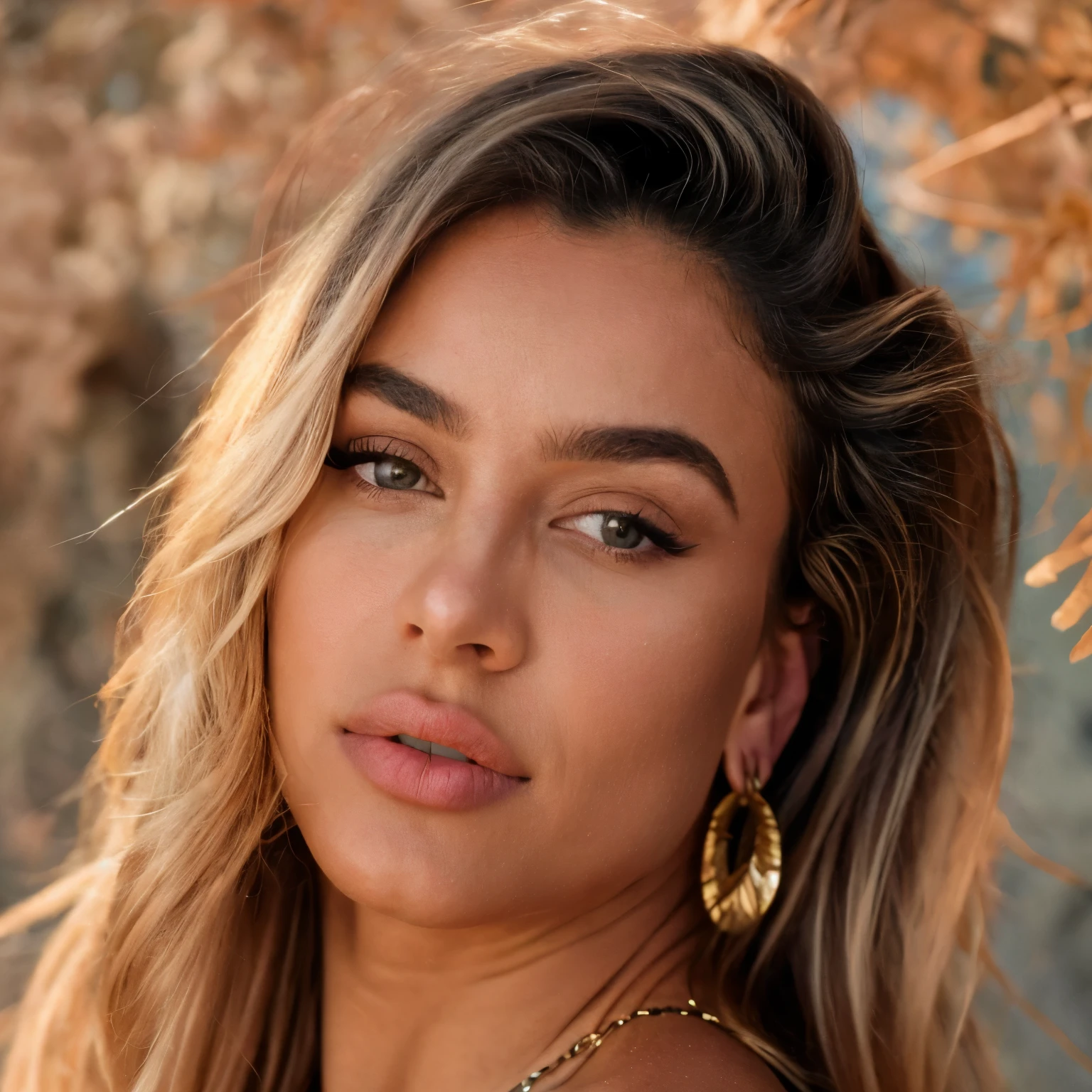 (melhor qualidade,4k,8k,Altas,master part:1.2),ultra-detalhado,(Realistic,photoRealistic,photo-Realistic:1.37),belos olhos detalhados,beautiful detailed lips,olhos e rosto extremamente detalhados,long eyelashes,Perfect face ratio,beauty sensual lips,olhos brilhantes,pele perfeita,retrato,studio lighting,vivid colors,tons de cores quentes,soft lighting,beleza feminina,Destaques e sombras sutis,Contornos faciais delicados,Cabelos Lustrosos,subtly painted lips,natural looking skin texture,high cheekbones,symmetrical features,olhar sedutor,irresistible charm,Flawless complexion,olhos expressivos,Sobrancelhas bem cuidadas,tez fresca e radiante,pele luminosa,melhorias sutis de maquiagem,bright lips,serene expression,postura graciosa,postura confiante,sorriso sedutor,aura suave,classical beauty,Sublime elegance,contornos ondulantes,tez lisa e sedosa,perfectly shaped lips,contato visual intenso,Destaques cintilantes sutis,atmosfera de sonho,romantic ambiente,Recursos bem definidos.