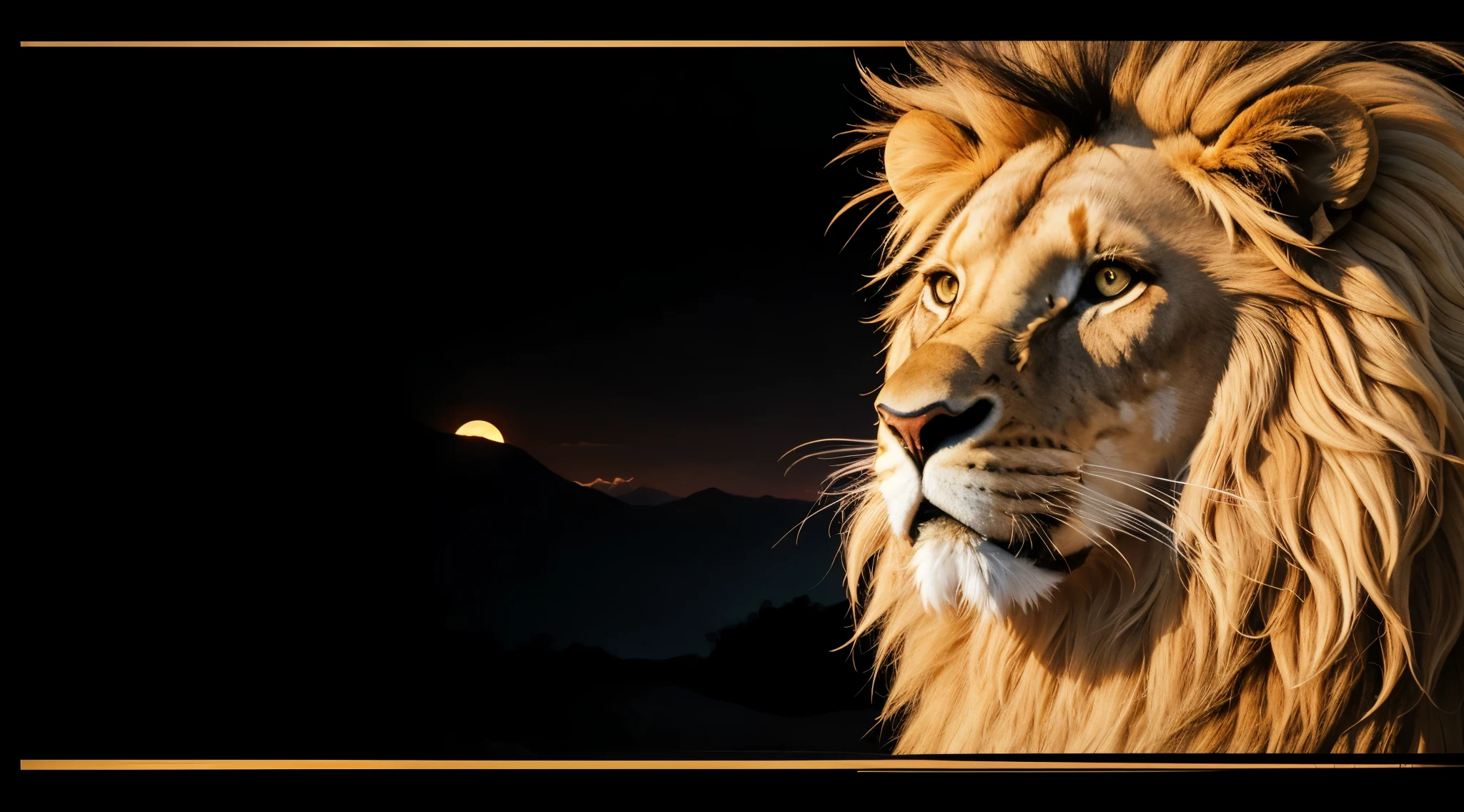 Lion, Divine Lion, Lion King, Lion Majestic, natural, Natureza, renderizado, fotorrealista, UltraHD, 4k, texturasdetalhadas, thunders, sombras detalhadas, cores detalhadas, por do sol, sol se pondo, Sunset, Natureza Linda, Great Divine, por do sol, contraste detalhado, contraste realista, alta resolução, cores detalhadas, fogo, eletricidade, divina criatura, 8k, Detailed Realistic, 16K, 8K, HD, Elegante,