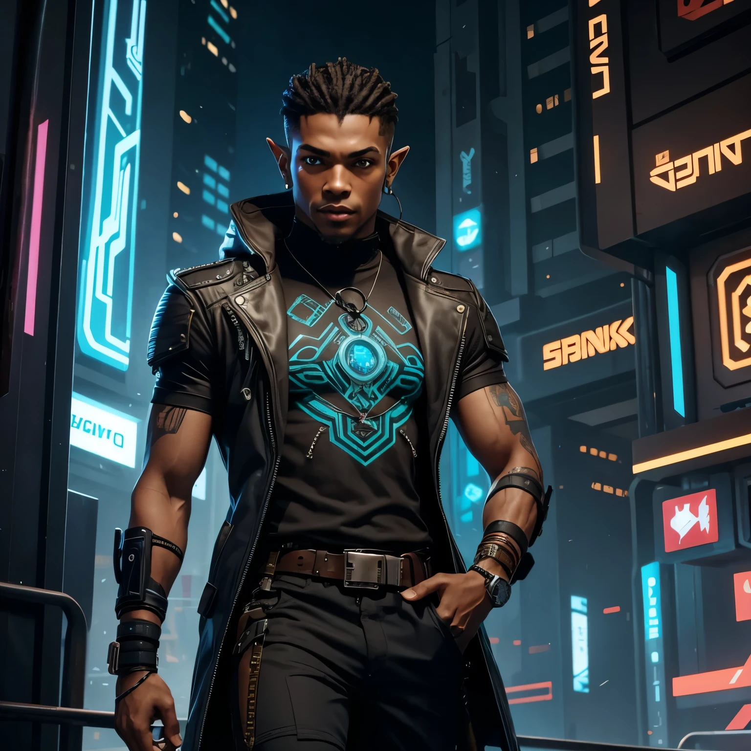 A black man hacker talking about cybersecurity --auto --s2