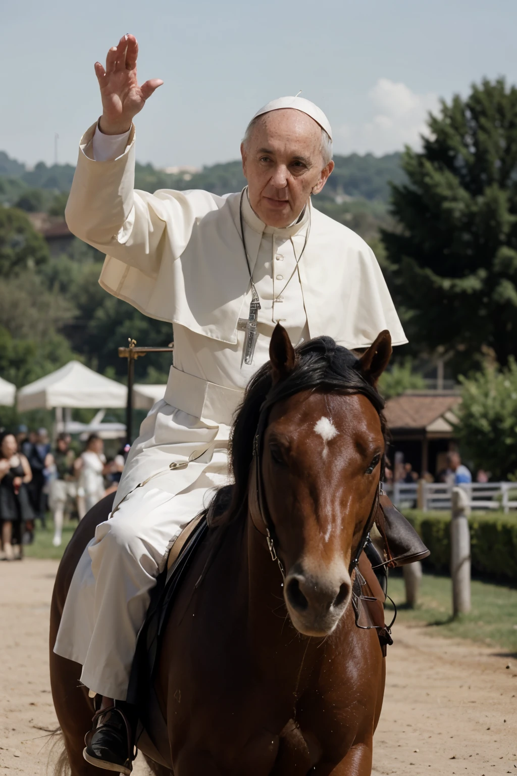 Pope on Pony