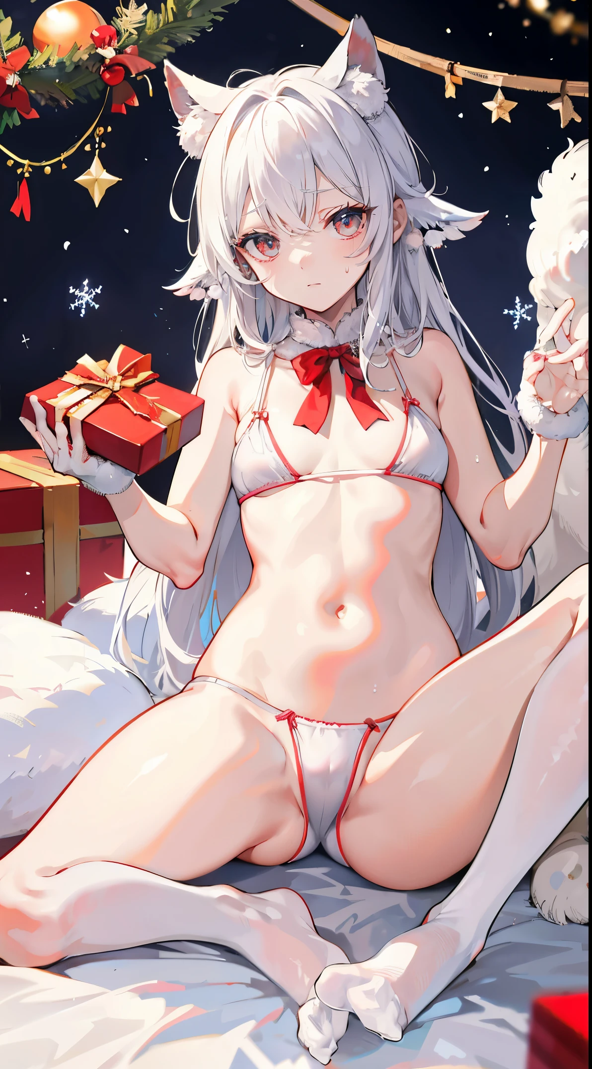 ,no underwares, the feet,Very shy,sitted, the feet,exposed device,cleanness液体,Bigchest,cleanness,Soaked,Hold your thighs from behind with your hands,Emotional expression,fuzzy,taunt,succubi,Unoccluded,There is no lower limit,Mesh socks,Camel toes,christmas,sweat drenched,cleanness, shape,Effluent,骆驼the feet趾,Christmas tree,Gift box,ribbons,opening legs,Red and white stripes