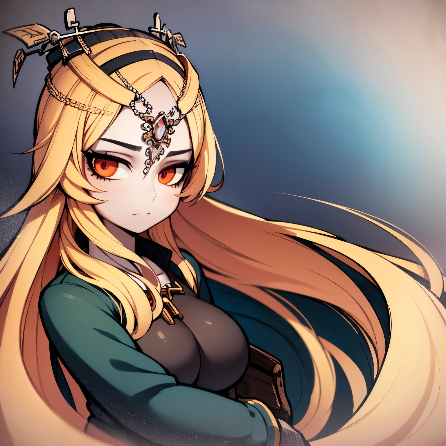 (best quality,4k,8k,highres,masterpiece:1.2),ultra-detailed,realistic:1.37,girl,upper body,detailed face and eyes,long eyelashes,contemplative expression,flowing hair,soft lighting,emotive atmosphere,warm color palette,subtle texture,mixed media,pastel colors,artistic brushstrokes,magical realism