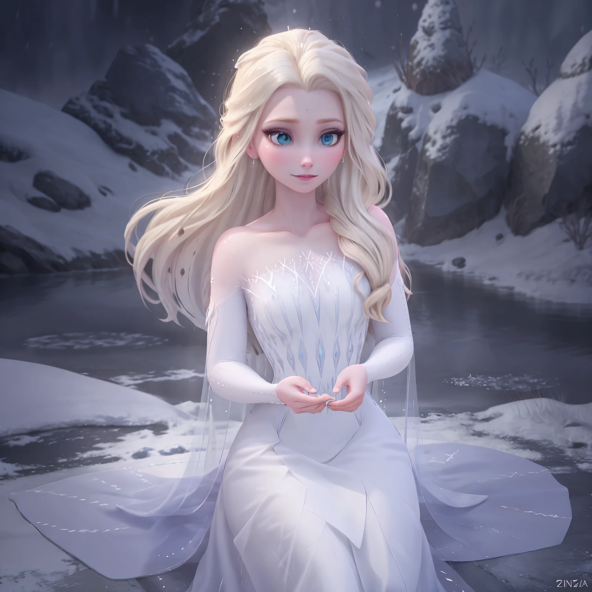 snow_queen_elsa, (blonde hair),