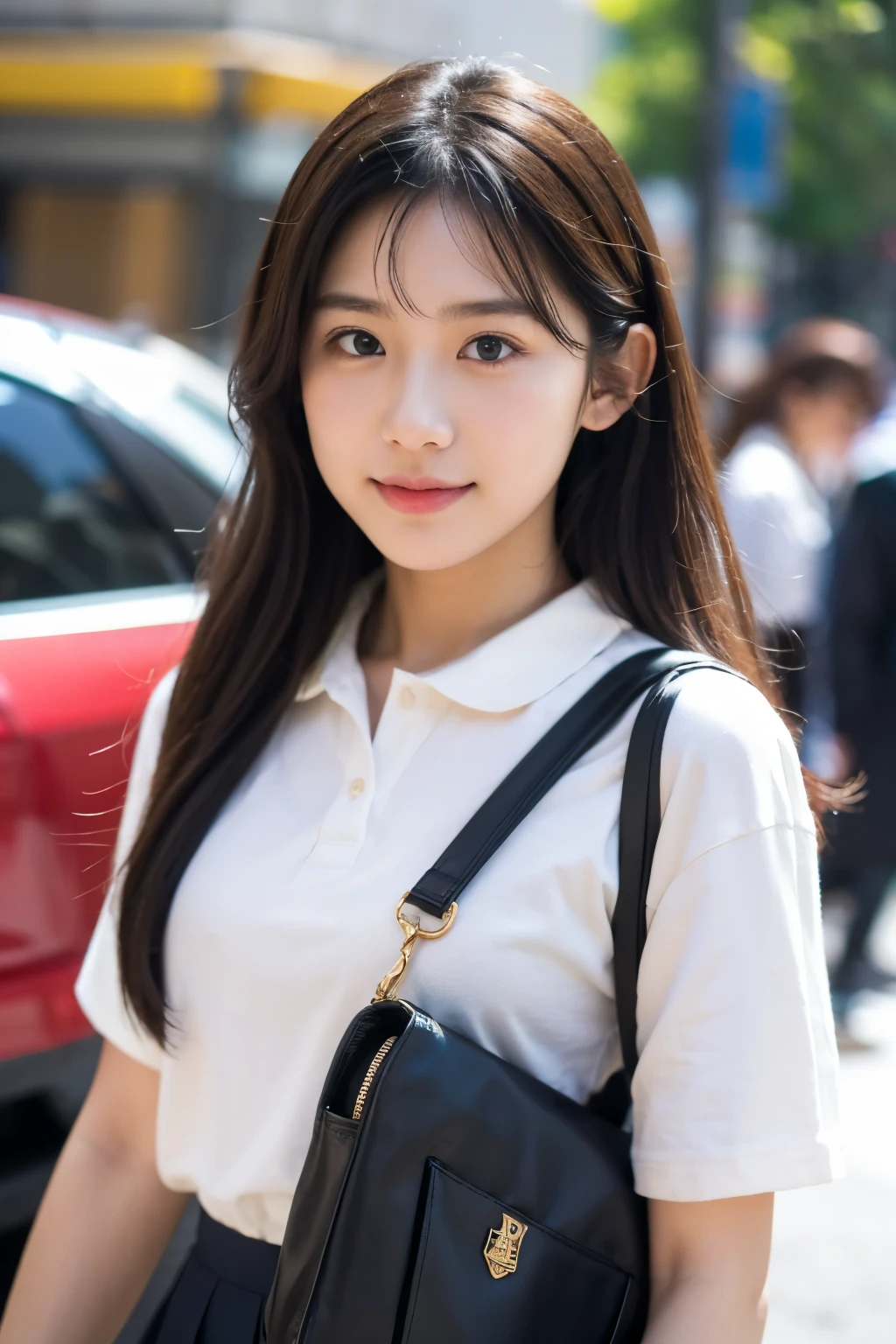 street snap。hi-school girl