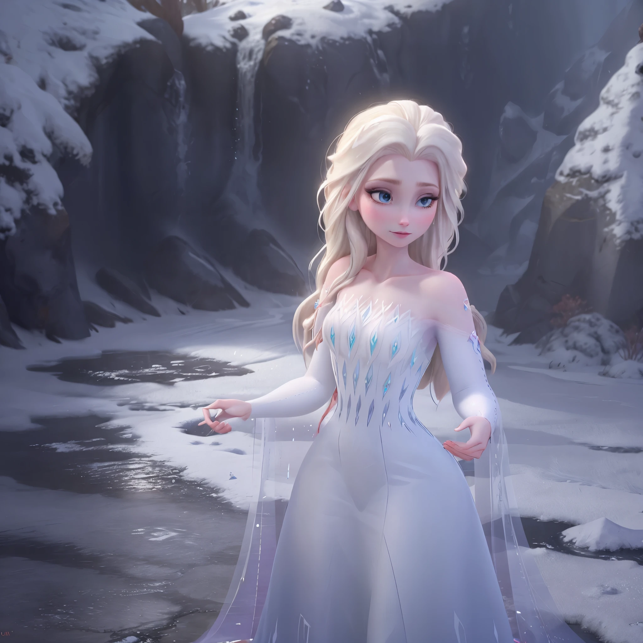 snow_queen_elsa, (cabello blanco),