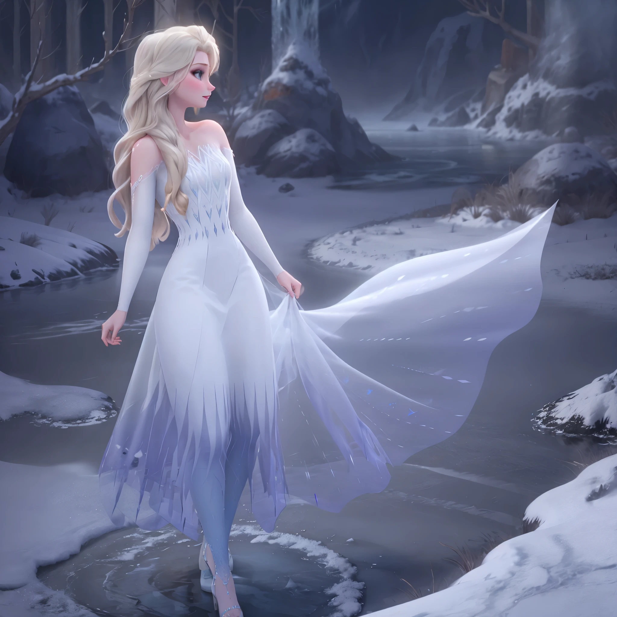 snow_queen_elsa, (cabello blanco),