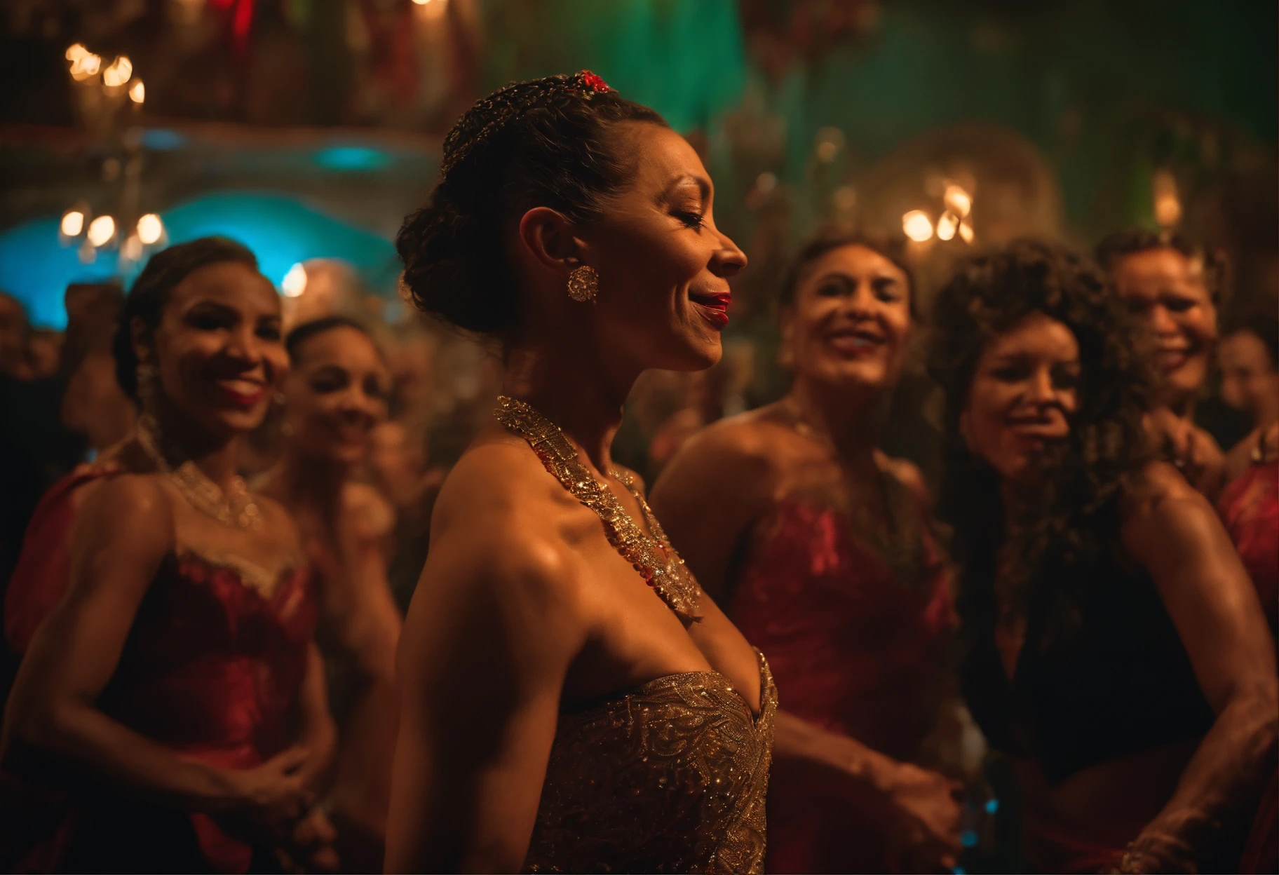 Traditional dancers at Tropicana cabaret , Havanna , Cuba