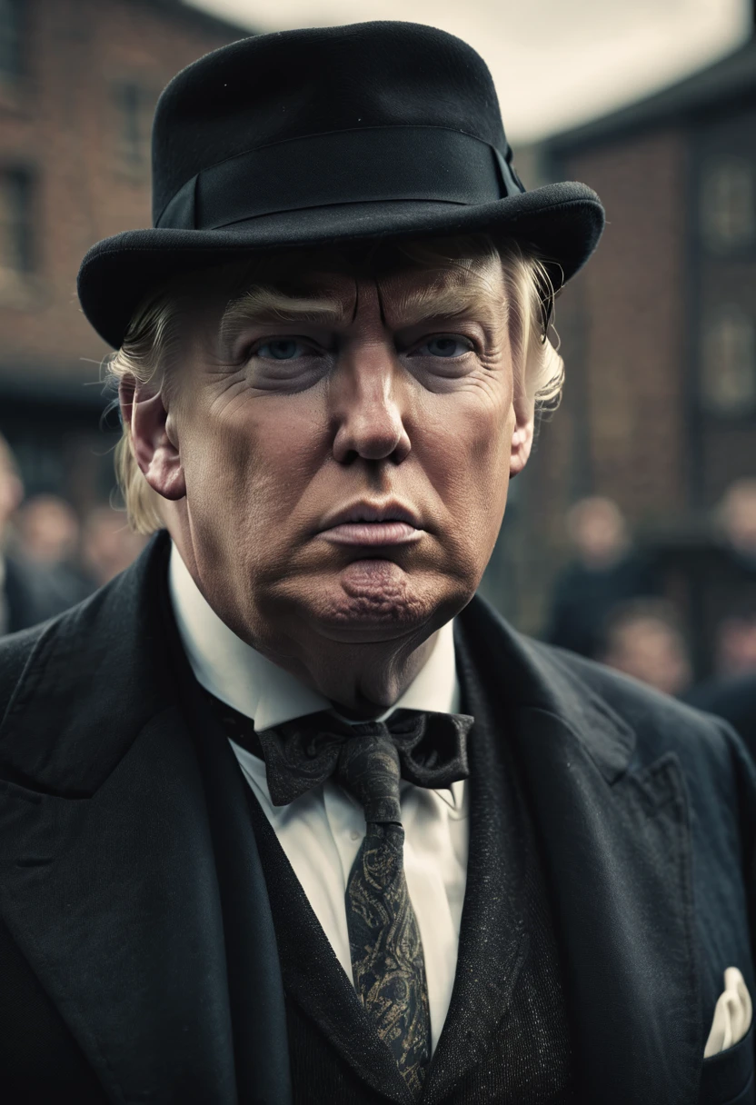 donald trump in peaky blinders style