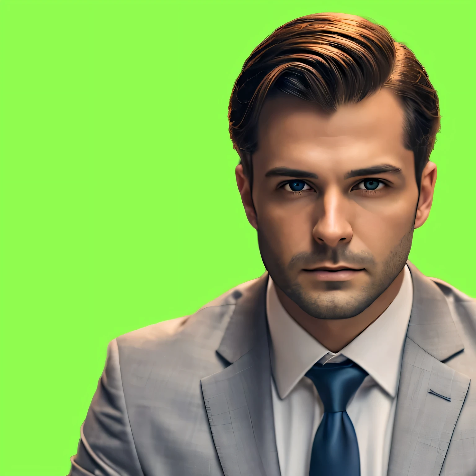 arafed man in a suit and tie sitting at a table, professional portrait hd, handsome stunning realistic, highly detailed vfx portrait, handsome male, handsome man, 4 k symmetrical portrait, 4k symmetrical portrait, handsome and attractive, attractive man, portrait of a man in a suit, stylized portrait formal pose, handsome attractive face, wearing green suit