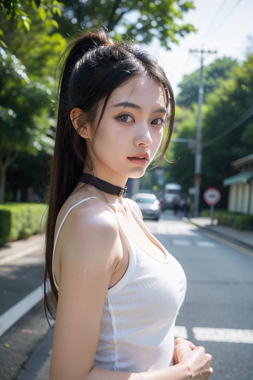 1 sweet girl，sporty attire