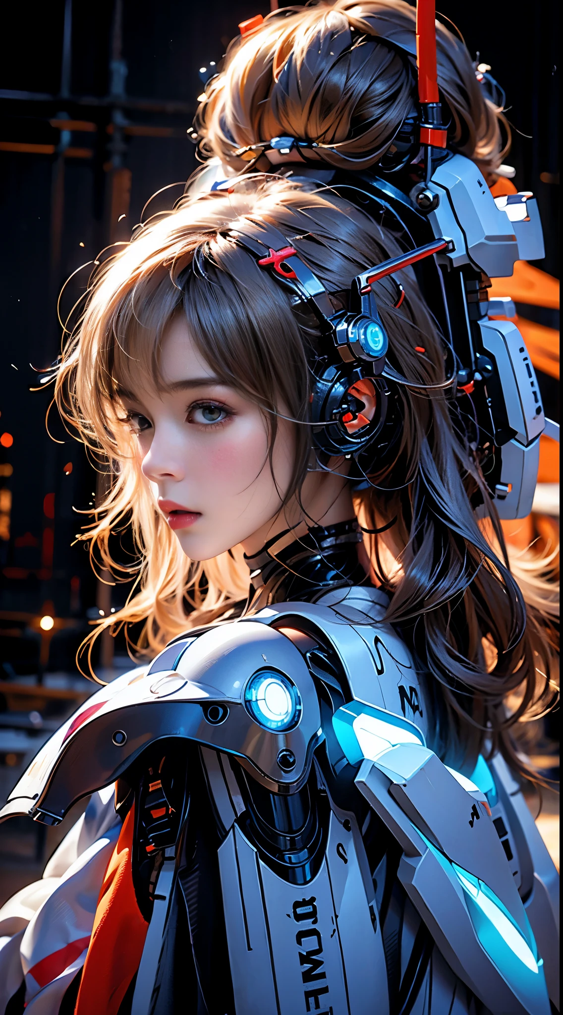 Mecha Girl，mirai，Cool lighting