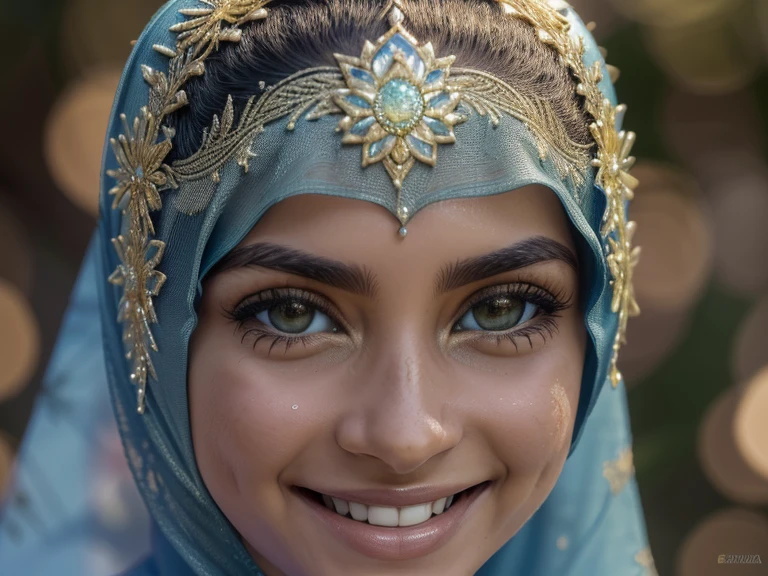 .RAW, melhor qualidade, high resolution, master part: 1.3), Mulher malaia bonita no hijab, master part, Corpo fino perfeito, ((Seios grandes, lindos olhos grandes, water eyes, sorriso suave, (vestindo baju kurung ketat ), sorridente, ventoso, detalhes da pele, detalhes da textura da pele, quadris largos, coxas grossas, , morning hour, Rindo, Feliz, luz solar brilhante, caminho do jardim de flores, Fundo desfocado, Bokeh,