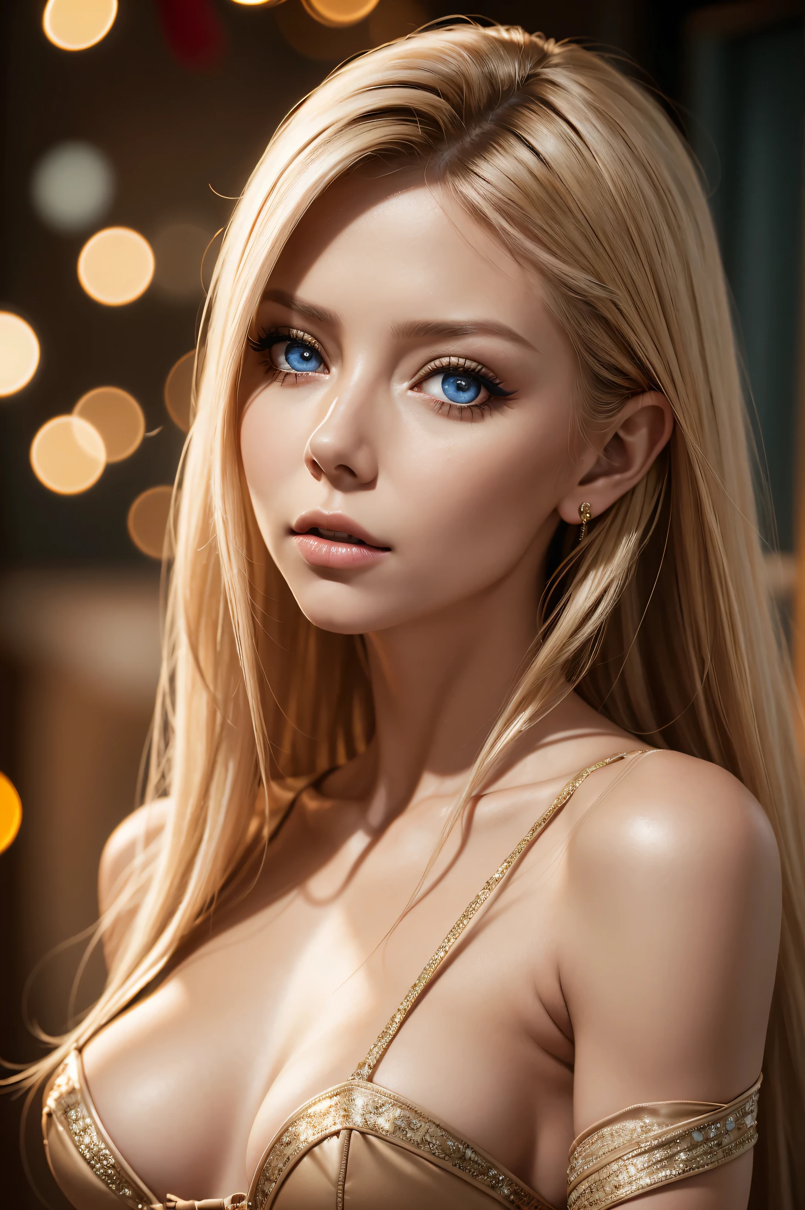 Tara Reid, wearing nude corset christmas sexy clothes. professionally retouched, soft lighting, realistic, smooth face, perfect eyes, sharp focus on eyes, 8 k, high definition, insanely detailed, intricate, elegant. in a natural background.