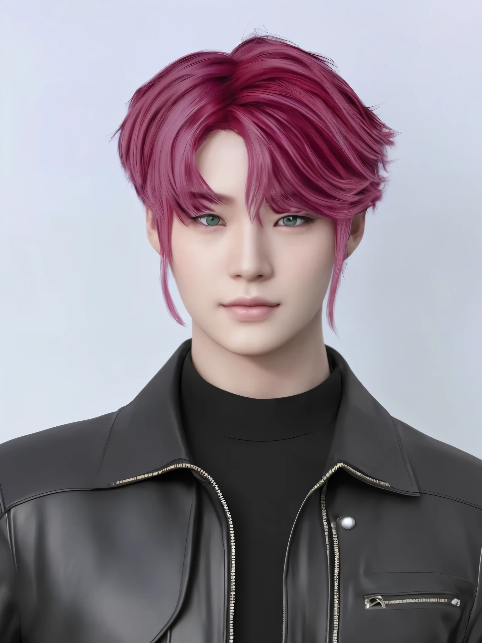istic:1.2), ultra-detailed, (realistic, photorealistic, photo-realistic:1.37), detailed pink hair, captivating eyes, strong Asian features, pale skin, more realistic hair