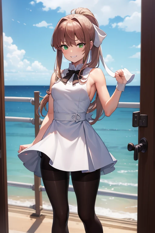 ((full pose:1.5)), ((view from bellow:1.5)), ((standing:1.5)), ((punch at viever:1.5)), ddlcmonika, ddlcmonika, blunt bangs, brown hair, (green eyes:1.5), long hair, ponytail, ribbon, white ribbon, hair ribbon, sidelocks, ((happy face:1.4)), ((armpits)), ((punch close to viever:1.5))
BREAK ((short white dress:1.4)), ((black pantyhose:1.4)), 
BREAK ((looking at viever))
BREAK living room background, ((medium breasts:1.4)), 
BREAK (masterpiece:1.2), best quality, high resolution, unity 8k wallpaper, (illustration:0.8), (beautiful detailed eyes:1.6), extremely detailed face, perfect lighting, extremely detailed CG, (perfect hands, perfect anatomy), ((sky from bellow:1.5)), ((view from bellow:1.5)),