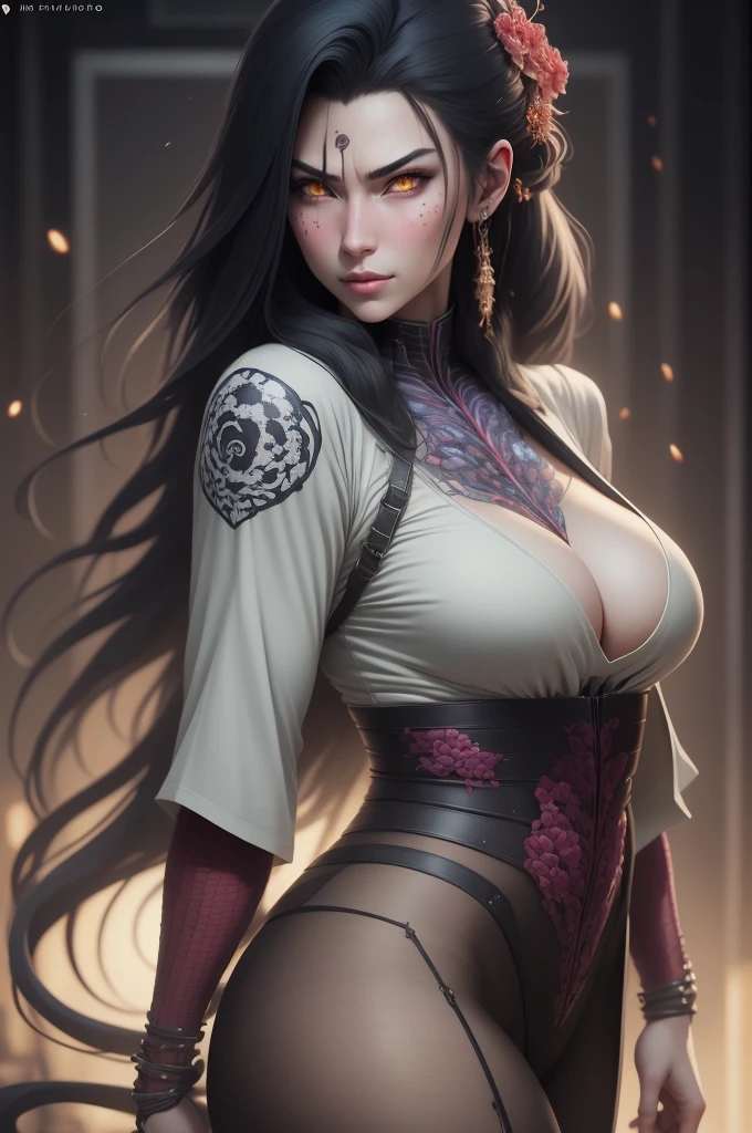 {-erro_de_anatomia:1.0} estilo anime, Masterpiece, absurdities, Orochimaru\(Naruto\), 1girl Solo, woman, Oversized shirt with broad shoulders, Perfect composition, Detailed lips, large breasttiful face, body proportion, Blush, Long hair, yellow eyes, Soft gauze, Super realistic, Detailed, photo shoot, Realistic faces and bodies,
masterpiece, best quality, best illustration, hyper detailed, 1 girl, solo, glamorous, blushing, whole body, backwards, looking back