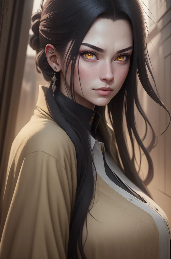{-erro_de_anatomia:1.0} estilo anime, Masterpiece, absurdities, Orochimaru\(Naruto\), 1girl Solo, Mature woman, Oversized shirt with broad shoulders, Perfect composition, Detailed lips, large breasts, Beautiful face, body proportion, Blush, Long hair, yellow eyes, Soft gauze, Super realistic, Detailed, photo shoot, Realistic faces and bodies,
masterpiece, best quality, best illustration, hyper detailed, 1 girl, solo, glamorous, blushing, whole body, backwards, looking back