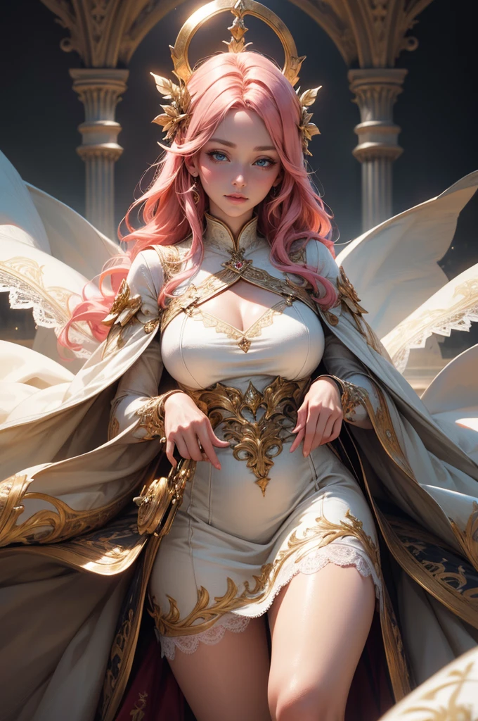 {-erro_de_anatomia:1.0}(best quality,4k,8k,highres,masterpiece:1.2), ultra-detailed, (realistic,photorealistic,photo-realistic:1.37), mature milf, illyasviel von einzbern, redhead hair, full body, vibrant colors, glowing skin, mesmerizing eyes, elegant pose, enchanting background, delicate lace dress, surreal lighting, ethereal atmosphere, mystical aura, intricate details, artistic medium, digital illustration, fantasy, anime , mouth closed. Different posture , dynamic poses, mouth closed. Different posture, backwards, with chin resting on shoulder. Perfect fingers. Looking ahead, crystal eyes