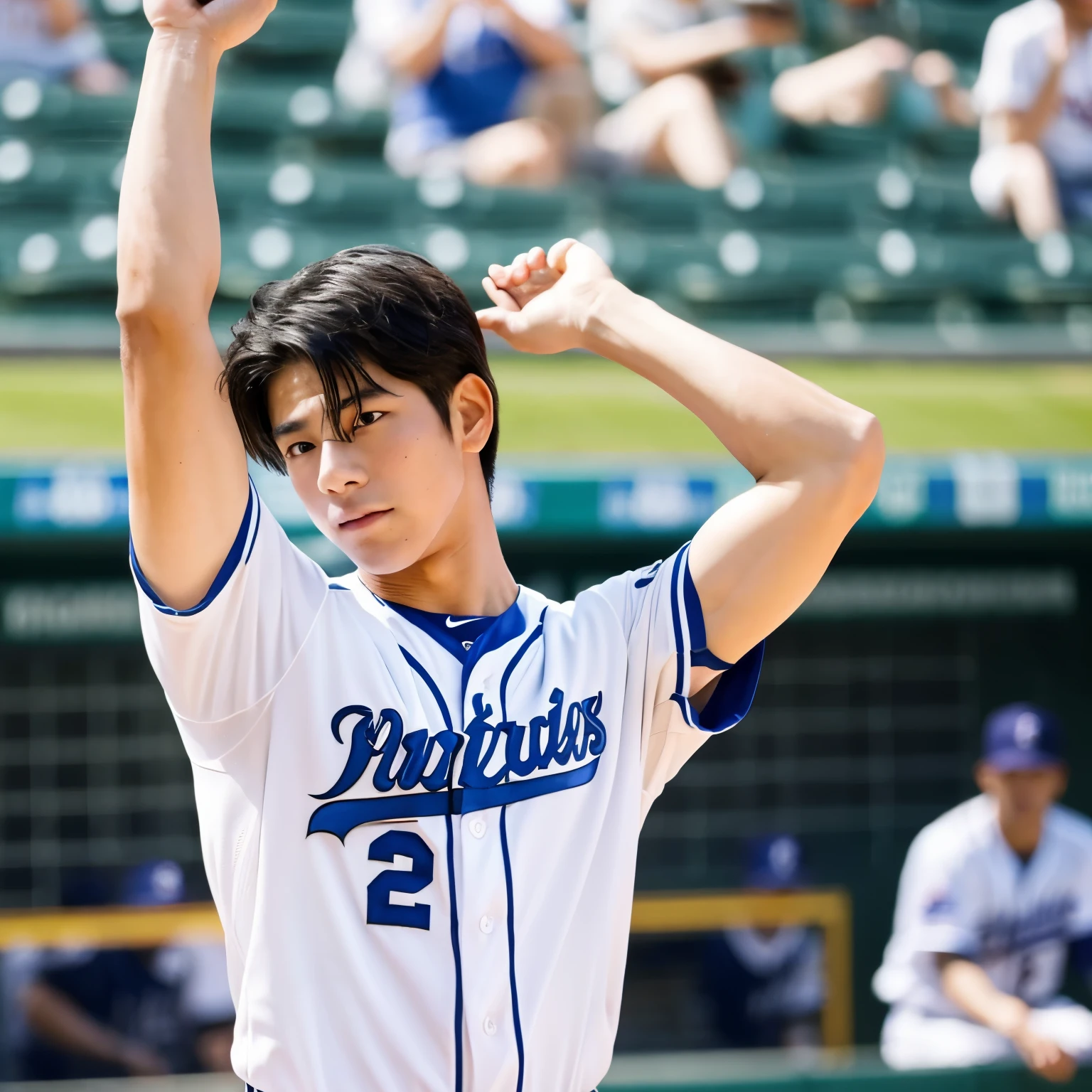 Baseball player Shohei Otani pubic hair armpit hair masturbation