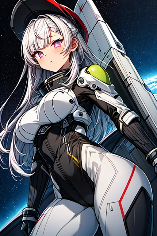(masterpiece),(top-quality),girl with,((ultra-definition)),(高精細CGillustratio),(deadpan),Randomware,,nsfw,,(masterpiece:1.16),(top-quality:1.32), (Attention to detail)、(hight resolution:1.1)、(The best lighting:1.1)、(Best Shadows:1.1)、(extremely delicate and beautiful)、(Proper shading:1.1)、(illustratio:1.1)、(finish:1.1 )、overlap、(Appropriate posture)、(Proper configuration)、(Ultra-precision construction:1.2)、trimming、(Thick Highlight Outline)、(A detailed face)、(beautidful eyes)、(thick skin:1.16)、(Ultra-precision muscles:1.16)、Thick lashes、(soft cheeks:1)、Interior background of the space station、girl with1人、Android Girl、Complications、white hair、Long、Pink eyes、Luminescent pupil、deadpan、Off-shoulder suit、(Joint abnormalities、points々)joint:1.2)、thighs thighs thighs thighs、Decadent behavior、発光joint