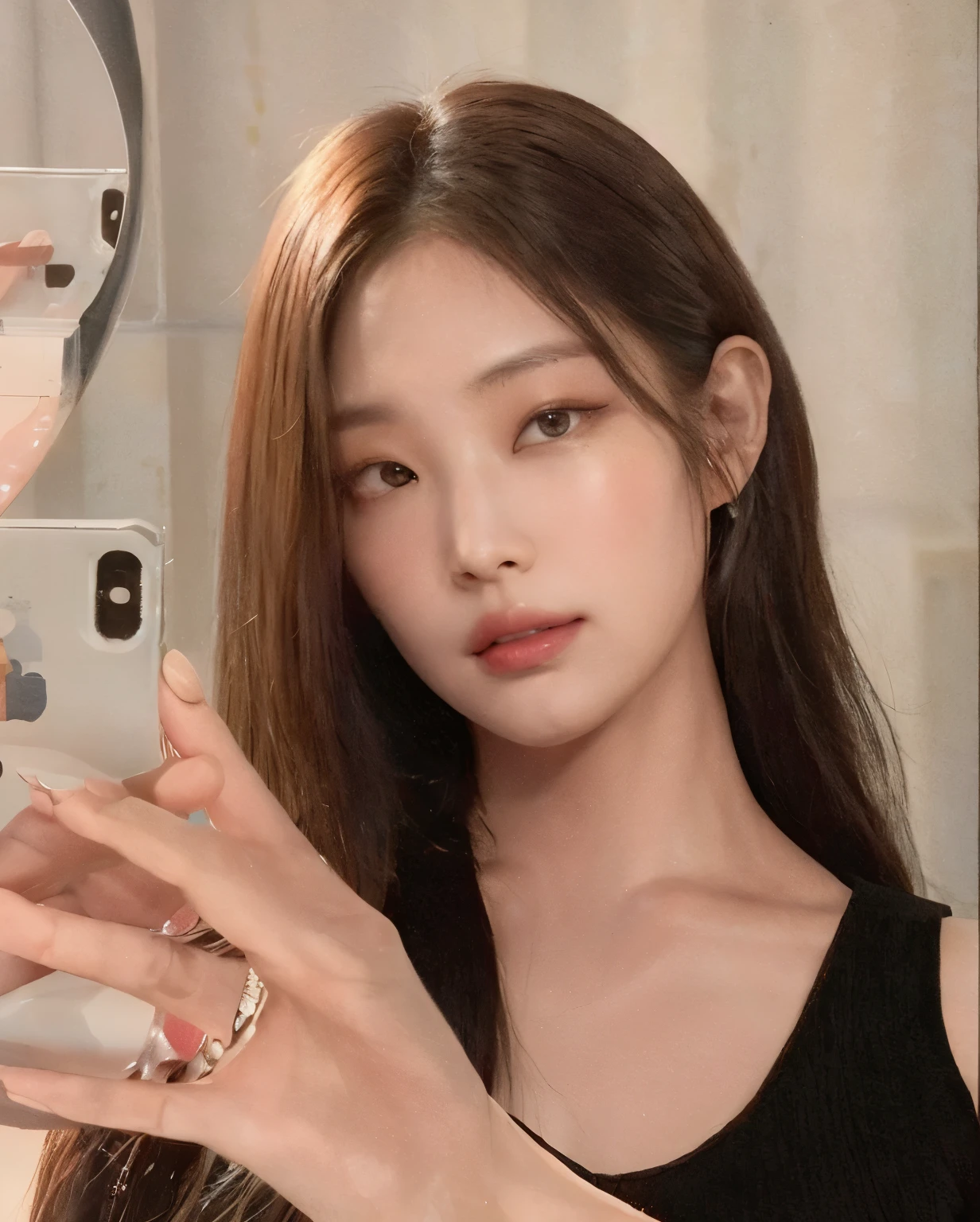 mulher arafed com cabelo preto longo vestindo uma jaqueta de couro preta, Gongbi, Heonhwa Choe, Jaeyeon Nam, Mulher sul-coreana bonita, menina coreana, Xision Wu, Hwang SE - EM, linda mulher coreana jovem, Wenfei Ye, Lee Ji-eun, Lee Ji - Eun, atriz da Coreia, Xintong Chen, louise zhang