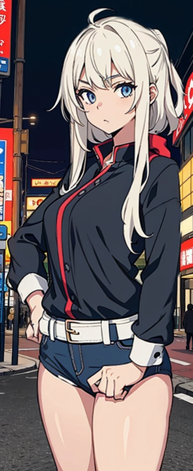 (tmasterpiece, Best quality at best, ultra - detailed:1.erfect compositions, 4K, (The is very detailed, ultra - detailed), gentlesoftlighting, raw, HighDynamicRange, 8K texture, extreme hight detail, High detail skin texture, epic detail ighly detailed, High- sharpness, 1个Giant Breast Girl, (詳細な目:1.3), (18yo Girl:1.3), (Skinny), (), small, Have on the street, Public;in public, Night Street, nightlight, neonlight, Japanese cartoon, illustratio,