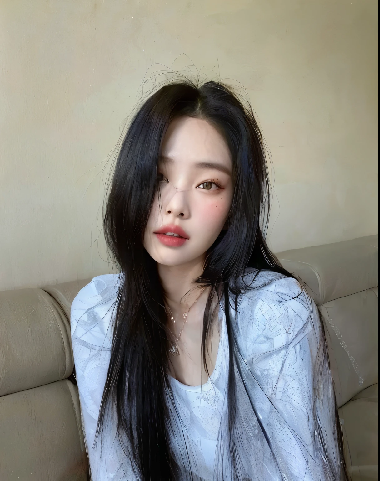 mulher arafed com cabelo preto longo vestindo uma jaqueta de couro preta, Gongbi, Heonhwa Choe, Jaeyeon Nam, Mulher sul-coreana bonita, menina coreana, Xision Wu, Hwang SE - EM, linda mulher coreana jovem, Wenfei Ye, Lee Ji-eun, Lee Ji - Eun, atriz da Coreia, Xintong Chen, louise zhang