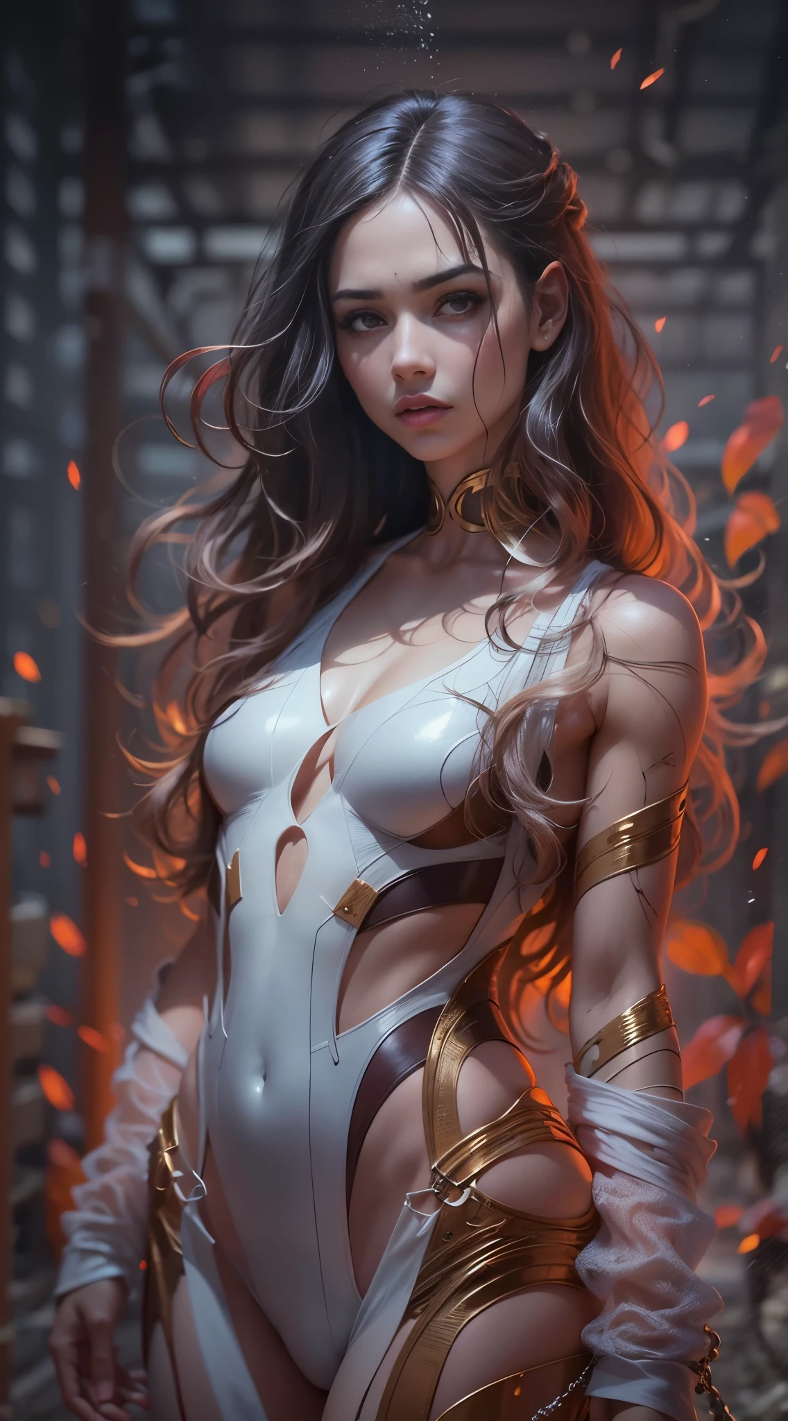 realistic-detallado-semirealism-beautiful-gorgeous-cua lisa- wearing-white-wet-si- red - close-up, desnudo. Beautiful Attractive Fitness Woman in Shiny Thread Bikini After Rain, detallado, Stomach face, foto de cuerpo entero, glamur, envuelto en humo, hiperrealista - Una mujer joven y bonita de cuerpo completo en la calle., brown wavy hair, ojos de miel, piel clara, cuerpo definido, dramatic pose, tomada con Sony Alpha a9 II y Sony FE 200, 600mm f/5.6 lentes, 6.3 G FAQ, luz natural, luz suave, hiper, Realistic photography, ultra, detallado, Trends in professional photography, Estilo Nick Knight, tendencias en Artstation, foco nítido, Foto de estudio, detalles intrincados, highly detallado, por Greg Rutkowski, , Obra de arte Intrincado Obra maestra, ominoso, matte paint movie poster, golden ratio, tendencias en CGSociety, intrincado, epopeya, tendencias en Artstation, por artgerm, h. r. Giger y Beksinski, highly detallado, vibrante, production cinematic character render, Modelo de ultra alta calidad