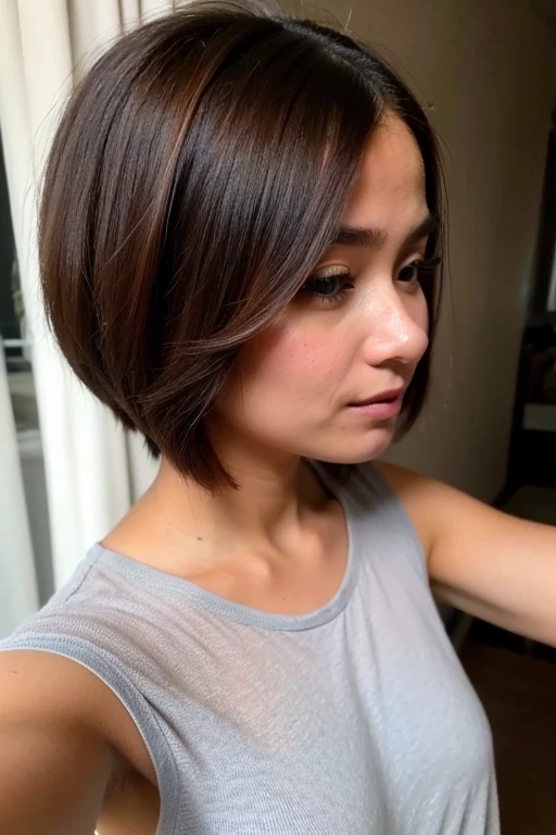 Penteado beleza e cuidados com o cabelo mulher bonita com longos cabelos ruivo, imagem de meio corpo, retrato glamour para