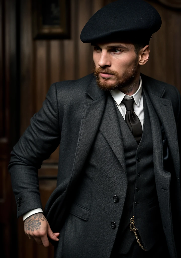 leonel messi in the peaky blinders style