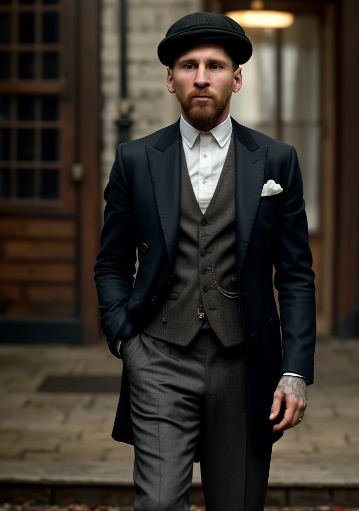 lionel messi in the peaky blinders style